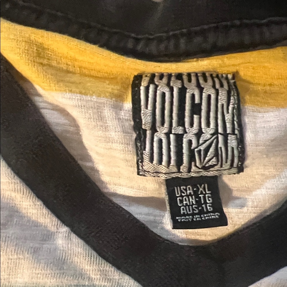 Volcom Multicolor Striped V-Neck Tee - Picture 2 of 9